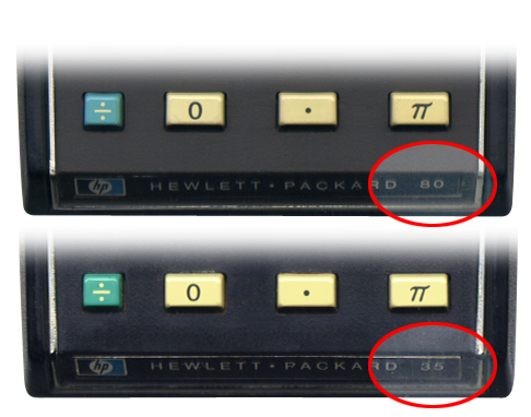 HP 35 / 80 naming error?